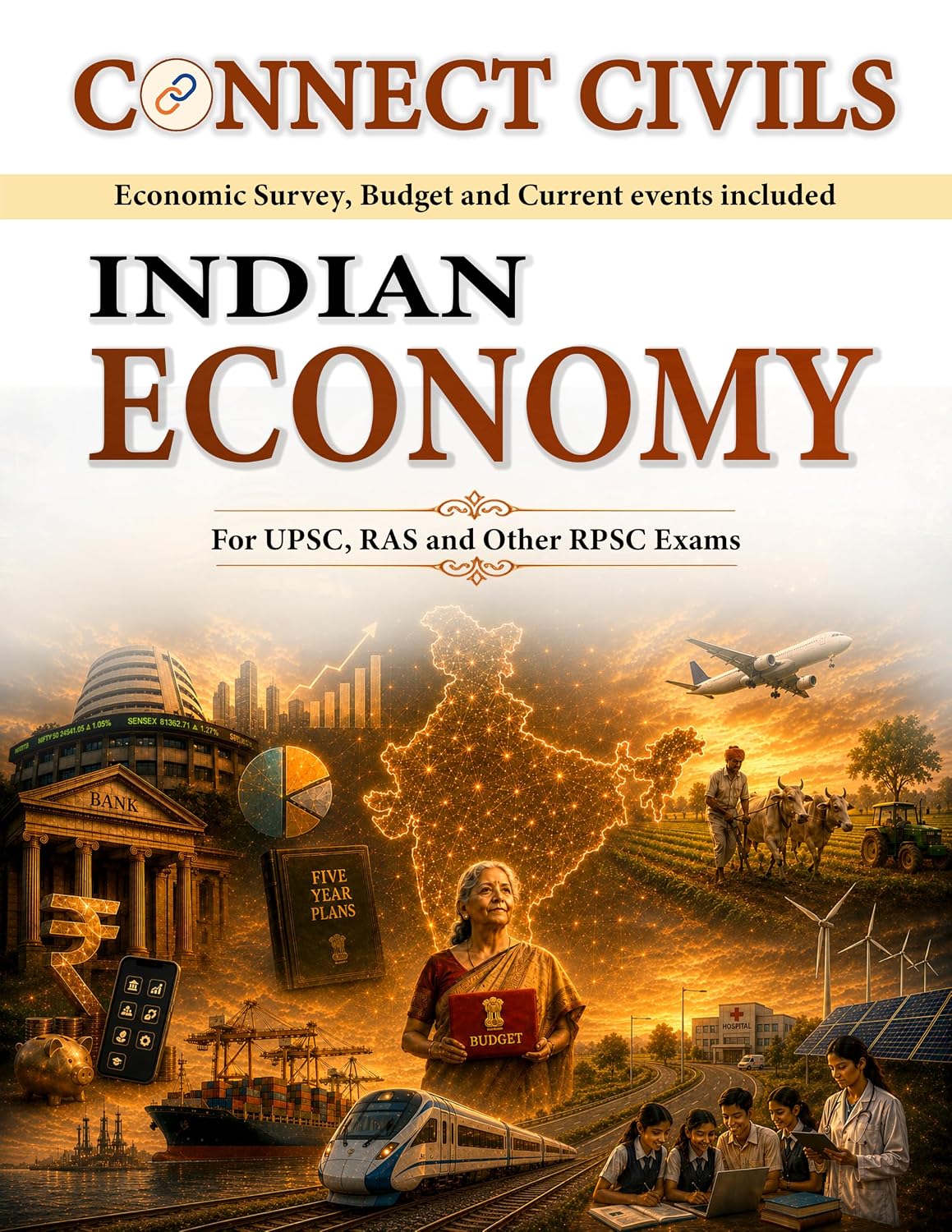 Indian Economy Book for UPSC, RAS & Other RPSC Exams | Connect Civils Publication